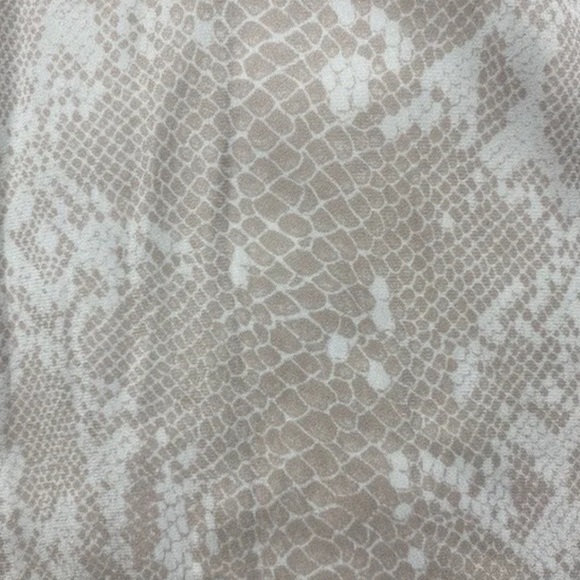 David Lerner Alexa White Nude Snake Print Maxi Shirt - Picture 6 of 6